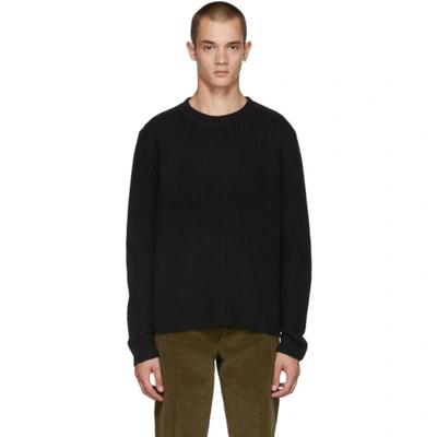 Acne Studios Nicholas Ribbed Sweater In Black