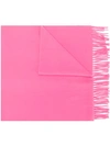 Acne Studios Canada Nr New Fringed Scarf In Pink