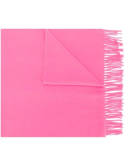 Acne Studios Canada Nr New Fringed Scarf In Pink