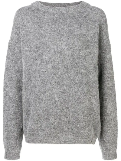 Acne Studios Dramatic Oversized Sweater In Grey
