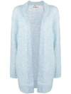 Acne Studios Raya Open Front Cardigan - Blue