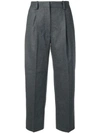 Acne Studios Flannel Trousers In Grey