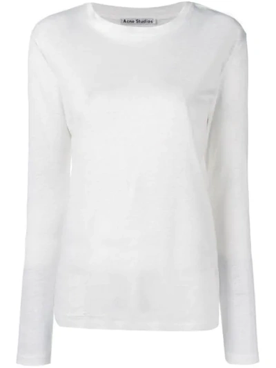 Acne Studios Taline Long Sleeve T In White