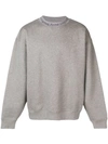 Acne Studios Flogho Sweatshirt In Grey