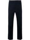 Acne Studios Straight Slim Chino Trousers In Blue