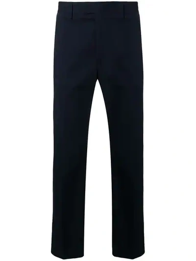 Acne Studios Straight Slim Chino Trousers In Blue