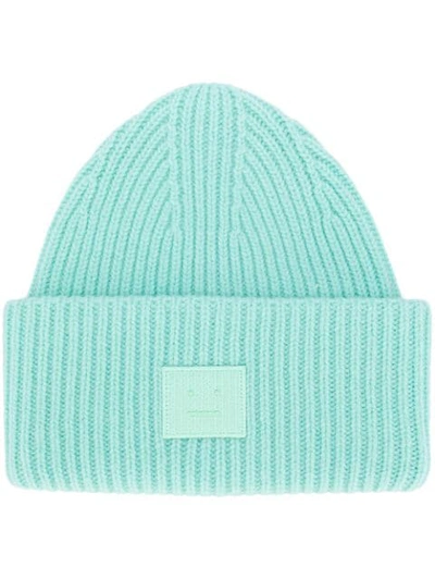 Acne Studios Pansy N Face Beanie In Green
