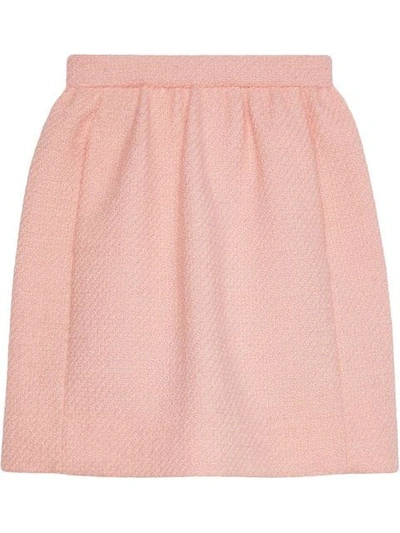 Gucci Tweed Skirt In Pink