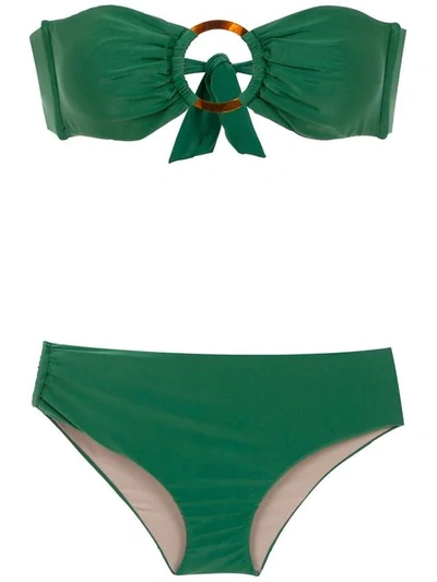 Adriana Degreas Italia Sleeveless Bikini Set In Green