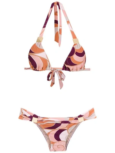 Adriana Degreas Nautilus Bikini Set In Multicolour