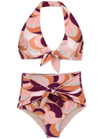 Adriana Degreas Nautilus Bikini Set In Multicolour