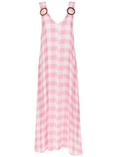 Adriana Degreas Palid Long Dress In Pink