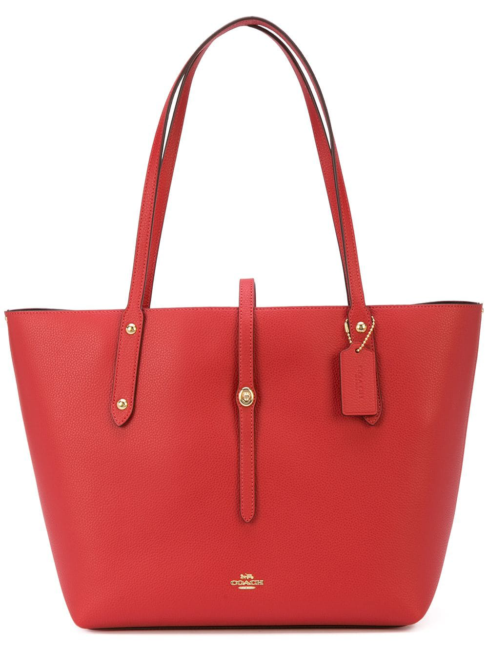 Coach Market Tote Bag - Red | ModeSens