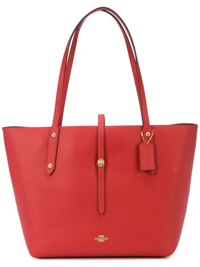 Coach Market Tote Bag - Red