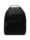 Bottega Veneta Woven Backpack - Black