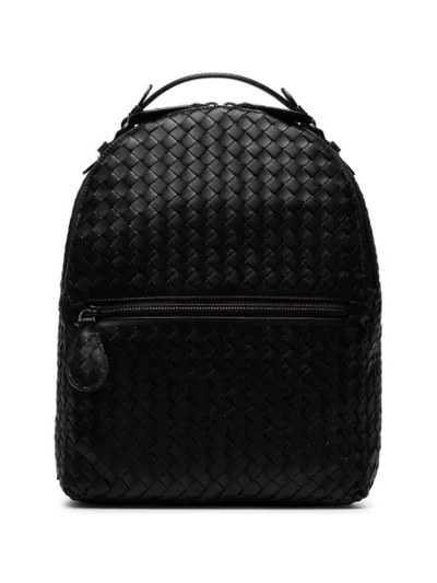 Bottega Veneta Woven Backpack - Black