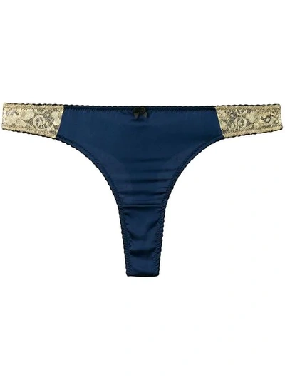 Gilda & Pearl Gina Thong In Blue