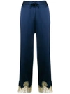 Gilda & Pearl Gina Pyjama Style Trousers In Blue