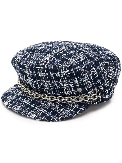 Maison Michel New Abby Sailor Cap In Blue