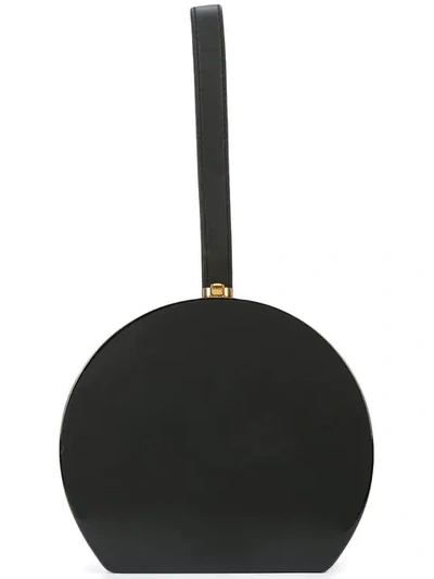 Rocio Round Shape Clutch Bag In Black