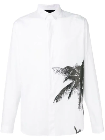 Philipp Plein Aloha Shirt In White