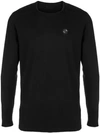 Philipp Plein Logo Long-sleeve Sweater In Black