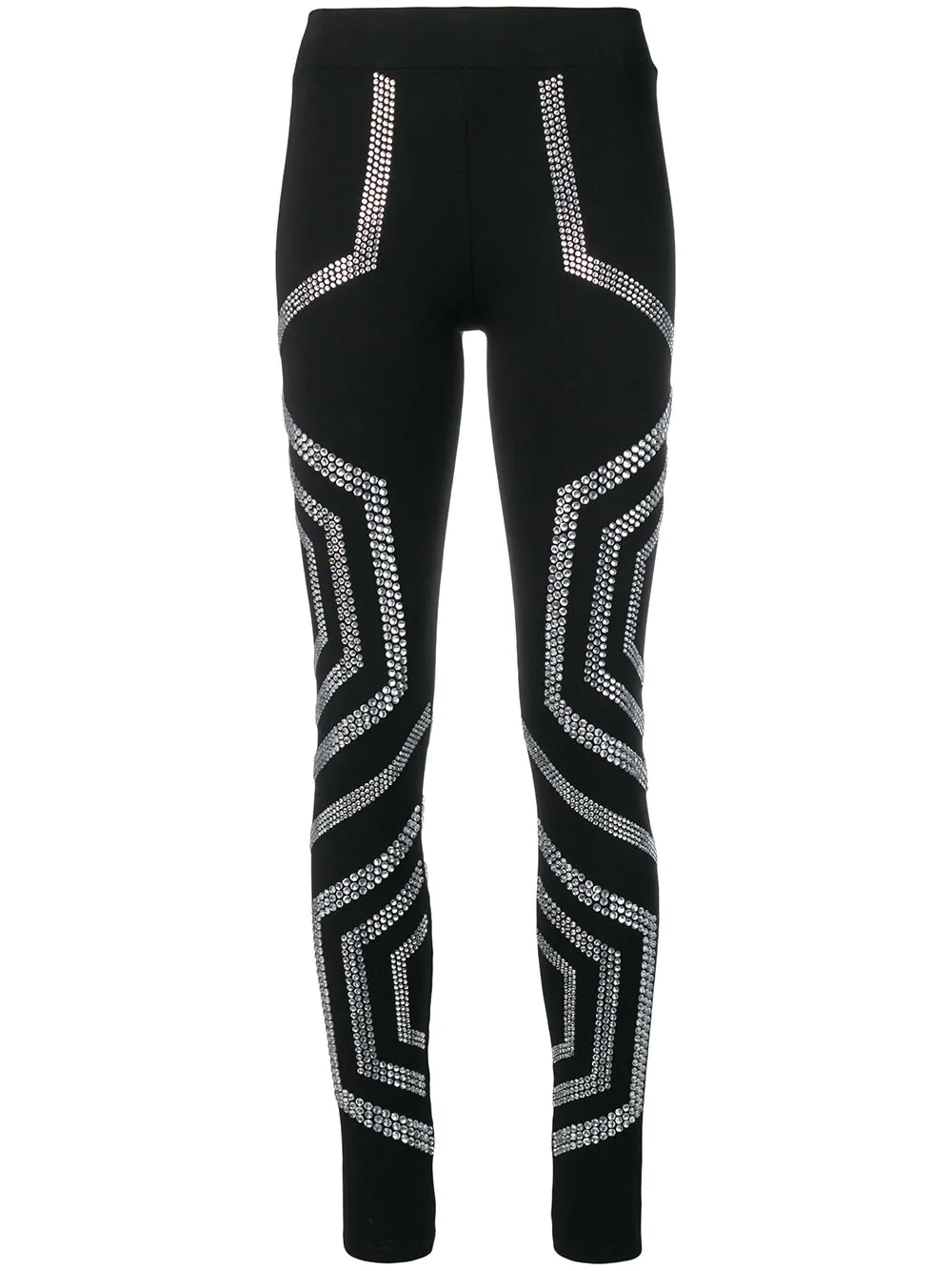 Philipp Plein Crystal Embellished Leggings Black ModeSens