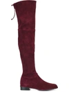 Stuart Weitzman Lowland Thigh High Boots In Pink