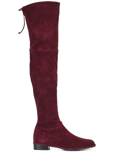 Stuart Weitzman Lowland Thigh High Boots In Pink