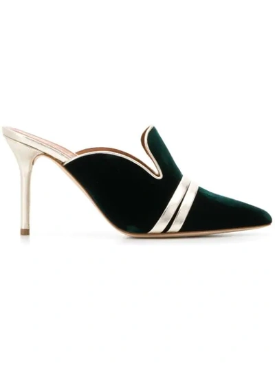 Malone Souliers Hayley Mules In Green