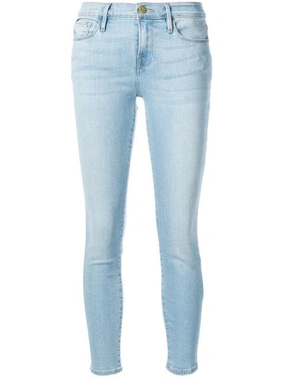 Frame Classic Ankle Skinny Jeans In Blue