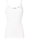 Vince Ribbed Knit Vest In White