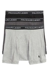 Polo Ralph Lauren 3-pack Cotton Boxer Briefs In Plaid,stripe Combo