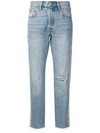 Levi's 501 Crop Jeans - Blue