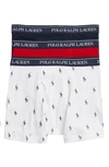 Polo Ralph Lauren Assorted 3-pack Boxer Briefs In Navy,red,logo