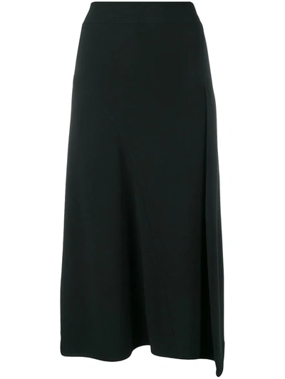 Victoria Beckham Panelled Cady Skirt In Black