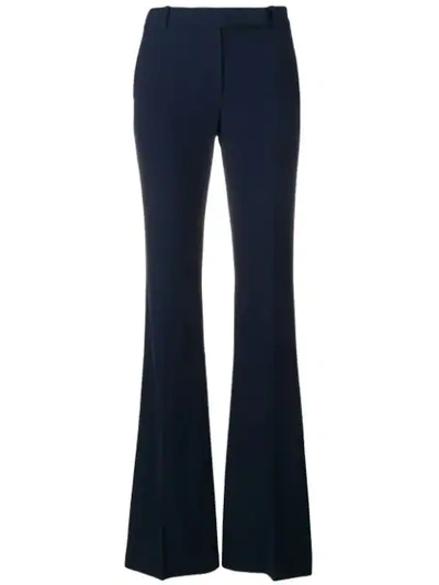 Alexander Mcqueen Bootcut Trousers In Blue