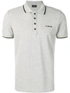 Diesel Classic Polo Shirt In Grey