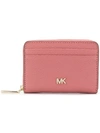 Michael Michael Kors Small Zip Around Wallet In Pink