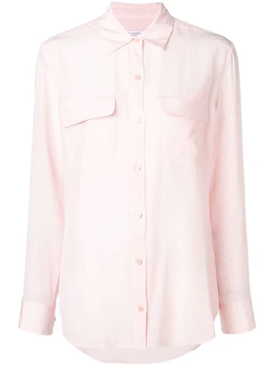 Equipment Double Chest Pocket Shirt In Pink