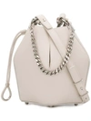 Alexander Mcqueen Chain Style Bucket Bag In Neutrals