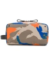 Valentino Garavani Camouflage Clutch In Grey