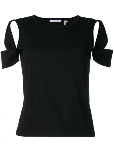 Helmut Lang Cutout T-shirt In Black