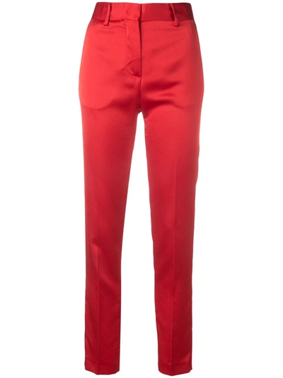Msgm Straight-leg Trousers - Red