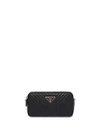 Prada Mini Quilted Crossbody Bag - Black