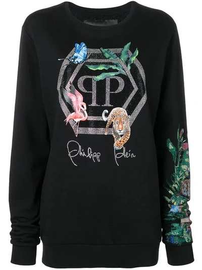 Philipp Plein Jungle Sweatshirt In Black