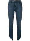 J Brand Frayed Skinny Jeans In Medio