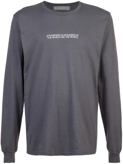 Geo End Sweatshirt In Grey