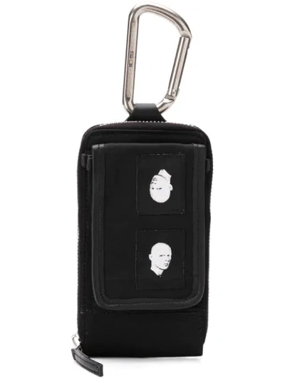 Rick Owens Drkshdw Coin-pouch Keyring In Black