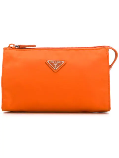 Prada Makeup Bag In Orange | ModeSens